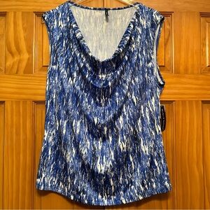 Blecker & McDougal Blue Sleeveless Top Size XL NWT